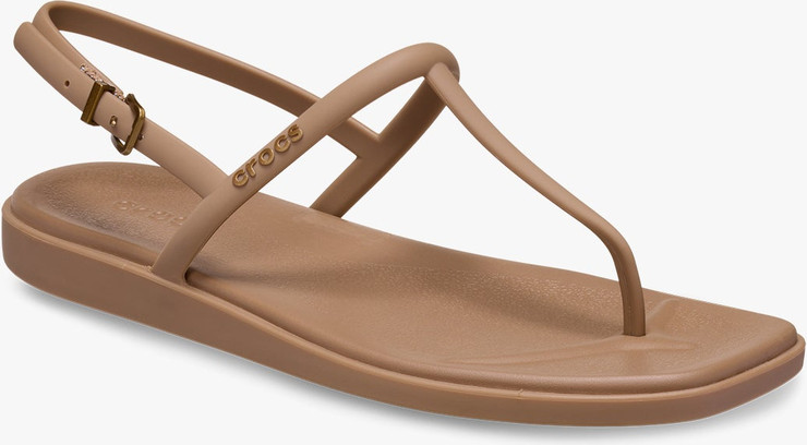 Miami Thong Sandal Crocs - סנדלי אצבע קרוקס לנשים בצבע שוקולד חלב