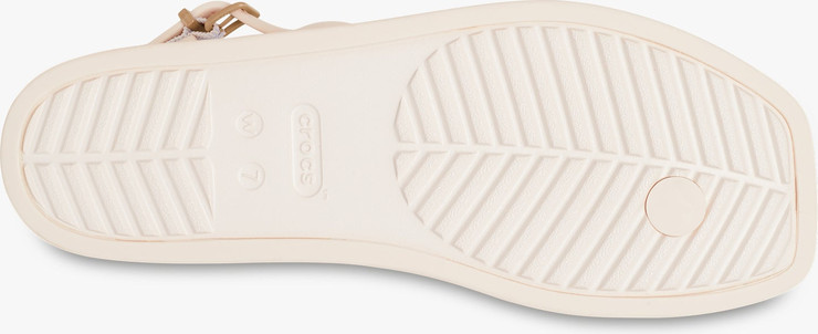 Miami Thong Sandal Crocs - סנדלי אצבע קרוקס לנשים בצבע בז'