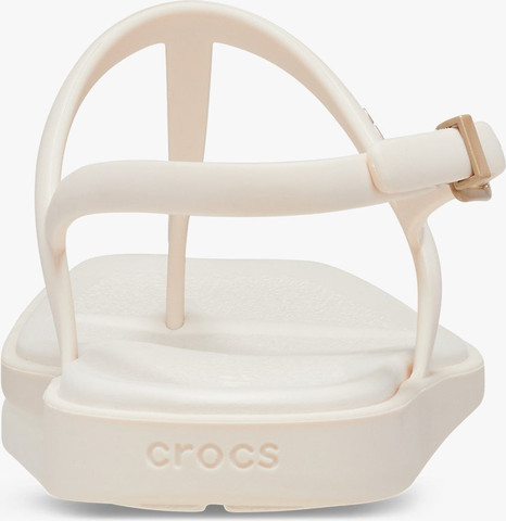 Miami Thong Sandal Crocs - סנדלי אצבע קרוקס לנשים בצבע בז'