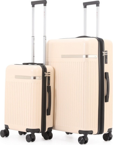 זוג מזוודות גדולה 28" + טרולי 20" עליה למטוס מהסדרה היוקרתית TESLA דגם AMSTERDAM 870