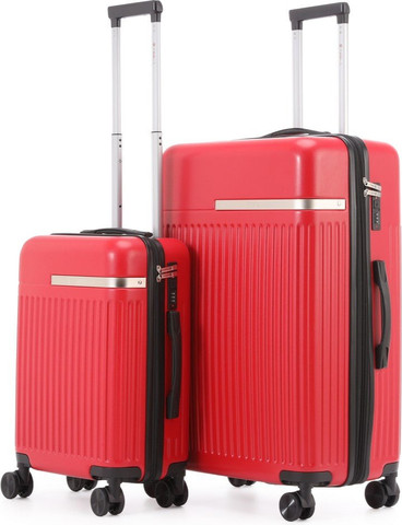 זוג מזוודות גדולה 28" + טרולי 20" עליה למטוס מהסדרה היוקרתית TESLA דגם AMSTERDAM 870