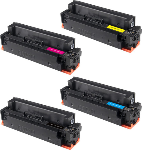 סט טונרים תואמים Canon CRG046H - כמות גדולה (תפוקת דפים בצבע 5,000 דף ובשחור 6,300 דף)