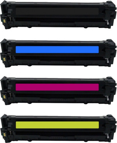 סט טונרים תואמים HP 128A CE320A+CE321A+CE322A+CE323A (תפוקת דפים בשחור 2100 דף, בצבע 1400)