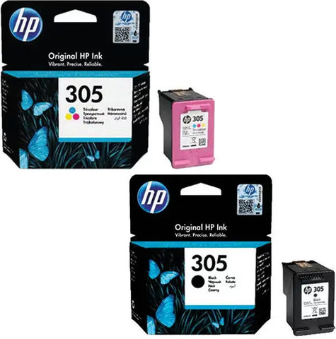 סט ראשי דיו מקוריים HP 305XL