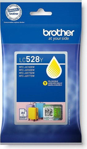 ראש דיו צהוב מקורי Brother LC528Y (5000 דפים)