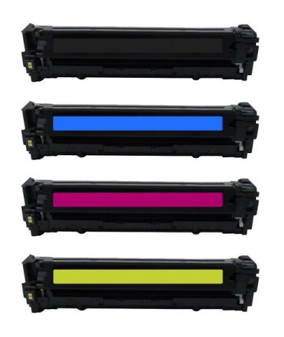 סט טונרים תואמים HP 128A CE320A+CE321A+CE322A+CE323A