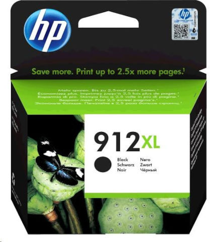 ראש דיו שחור מקורי HP 912XL 3YL84AE