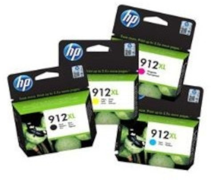 סט ראשי דיו מקורי HP 912XL