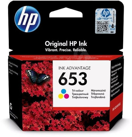 ראש דיו מקורי צבעוני HP 653 3YM74AE