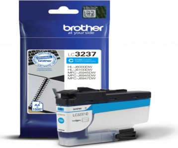 ראש דיו כחול מקורי Brother LC3237C (1,500 דפים)