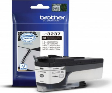 ראש דיו שחור מקורי Brother LC3237BK (3,000 דפים)