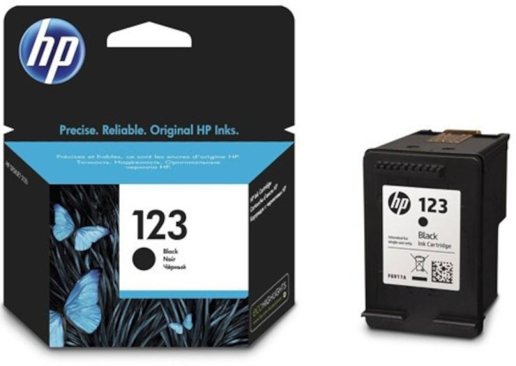 ראש דיו שחור מקורי HP F6V17AE 123