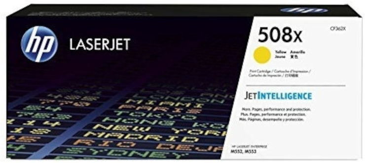 טונר צהוב מקורי HP 508X CF362X