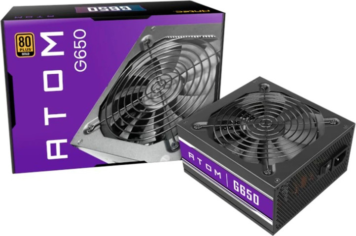 ספק כוח Antec ATOM-G650 מודולרי 650W APFC 80+ זהב