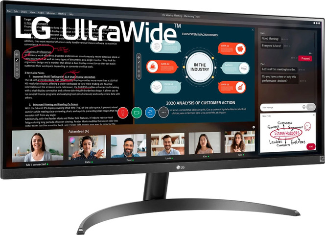 מסך מחשב LG 29WP500-B בצבע שחור