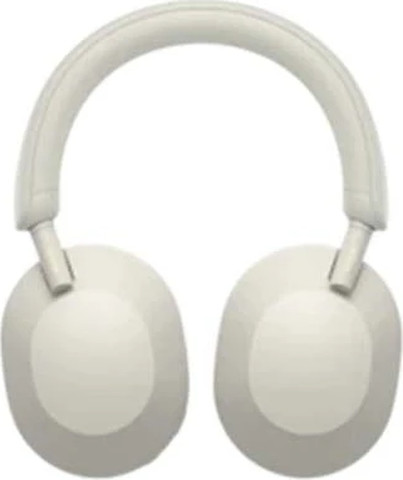 אוזניות אלחוטיות Sony WH-1000XM5 עם מיקרופון Bluetooth בצבע כסף היבואן הרשמי