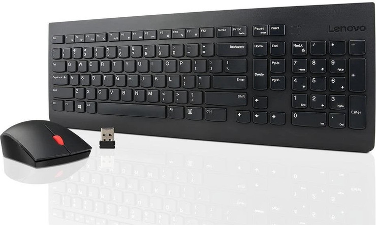 מקלדת ועכבר אלחוטיים Lenovo Essential Wireless Keyboard and Mouse Combo
