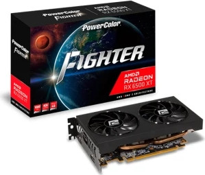 כרטיס מסך PowerColor Radeon RX 6500 XT 4GB צבע שחור