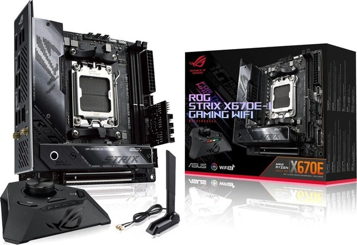 לוח אם Asus ROG STRIX X670E-I GAMING WIFI צבע שחור
