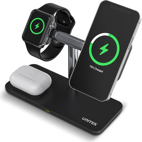 Unitek MagMighty TRI 3-in-1 Dividable Magnetic Wireless Charging Stand P1212A