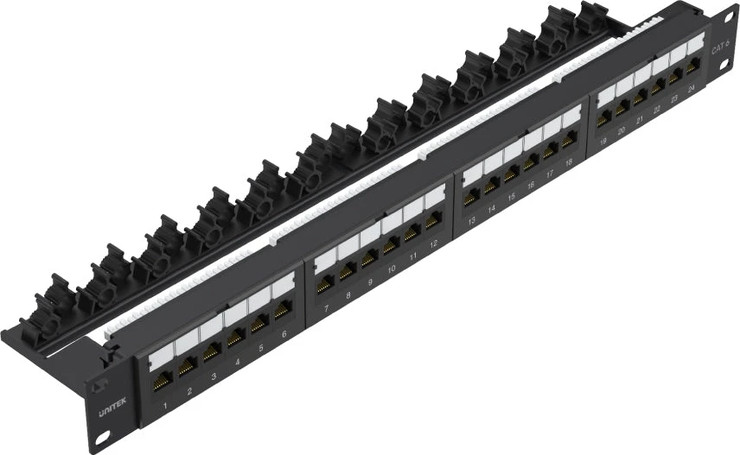Unitek Cat 6 UTP 24 Ports RJ45 Patch Panel T003A