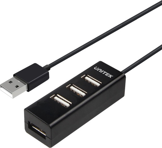 Unitek 4 Ports USB 2.0 Hub (80cm Cable) Y-2140