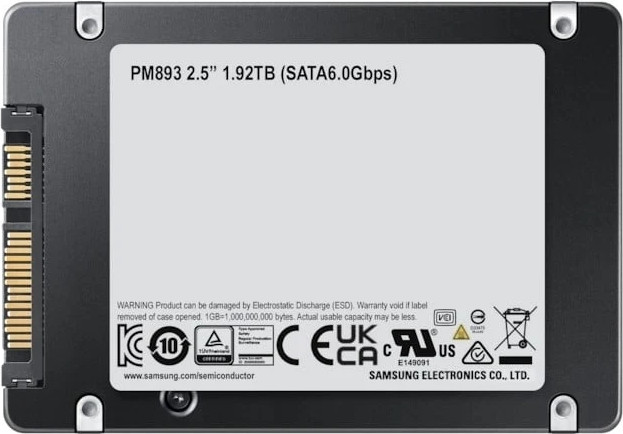 כונן SSD לשרתים Samsung PM893 MZ7L31T9HBLT-00A07 בנפח 1.92TB
