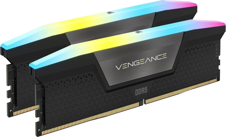 זיכרון Corsair Vengeance RGB DDR5 32G (16Gx2) בצבע שחור
