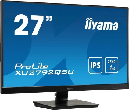 מסך מחשב IIYAMA 27" ProLite WQHD IPS XU2792QSU-B1 בצבע שחור
