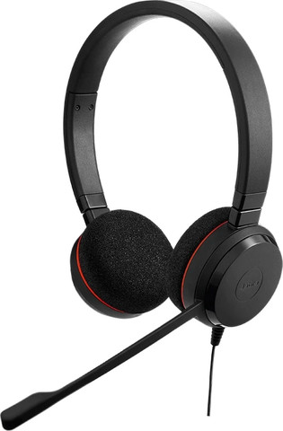Jabra מערכת ראש מקצועית ל-VOIP דגם Stereo Jabra EVOLVE20 MS S