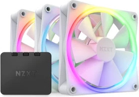 מאוורר RGB NZXT F120RGB 120 מ"מ צבע לבן שלושה בחבילה