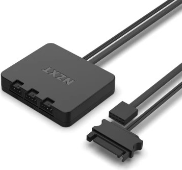מאוורר RGB NZXT F120RGB 120 מ"מ צבע לבן שלושה בחבילה