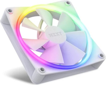 מאוורר RGB NZXT F120RGB 120 מ"מ צבע לבן שלושה בחבילה