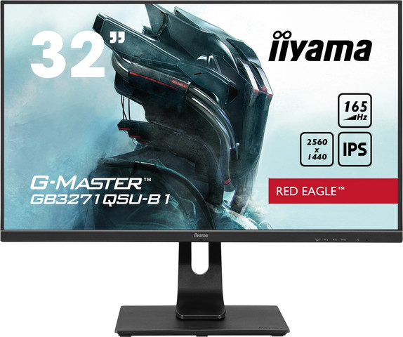 מסך גיימינג IIYAMA 32" WQHD 165Hz 1ms G-Master Gaming IPS Monitor GB3271QSU-B1