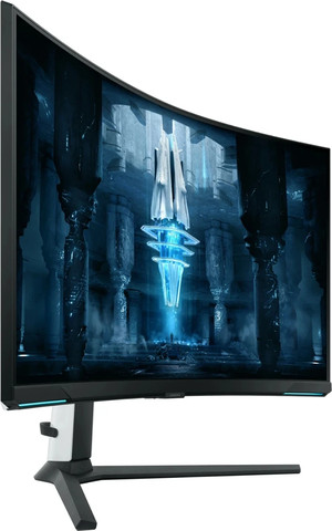 Samsung מסך גיימינג מתקדם בטכנולוגית מיני לד  "31.5,רזולוציה 4K UHD וקצב רענון 240Hz S32BG850NP