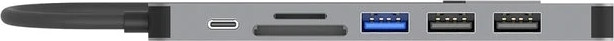 תחנת עגינה UNITEK uHUB S7+ 7-in-1 USB-C 5Gbps Hub with 4K HDMI and 100W Power Delivery