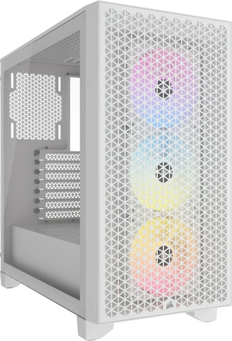 מארז מחשב Corsair 3000D RGB AIRFLOW Mid-Tower PC Case White CC-9011256-WW
