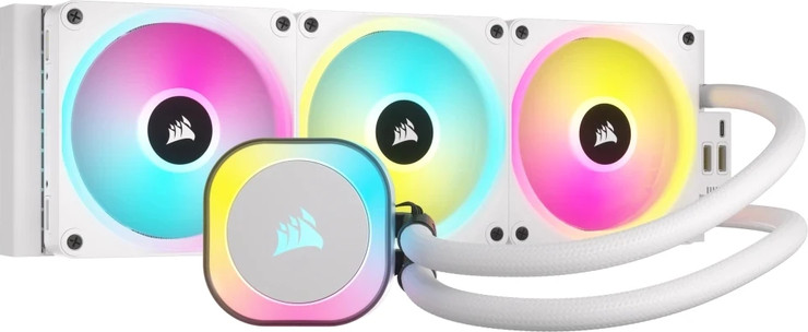 מערכת קירור מים נוזלית למעבד - לבן Corsair Cooler iCUE H150i RGB ELITE Liquid CPU Cooler White CW-9060079-WW