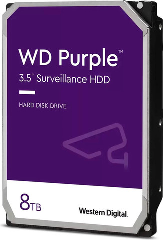 דיסק קשיח Western Digital WD HDD 8.0TB 5400 128MB 3.5" SATA3 Purple WD84PURZ