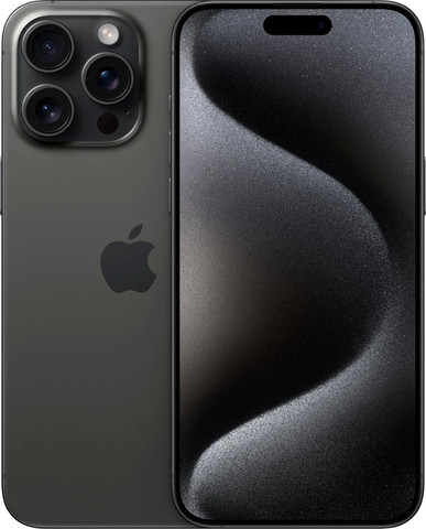 טלפון סלולרי Apple iPhone 15 Pro Max 512GB בצבע טיטניום שחור