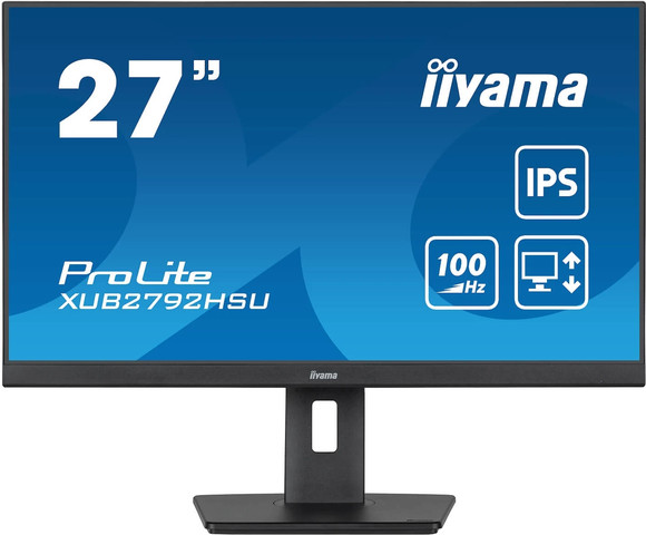 מסך מחשב IIYAMA 27" ProLite FHD 100Hz 0.4ms IPS Monitor XUB2792HSU-B6