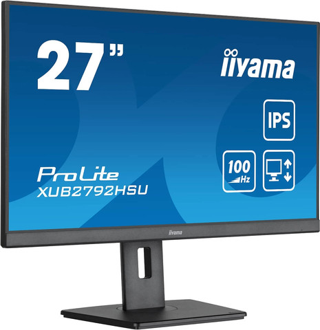 מסך מחשב IIYAMA 27" ProLite FHD 100Hz 0.4ms IPS Monitor XUB2792HSU-B6