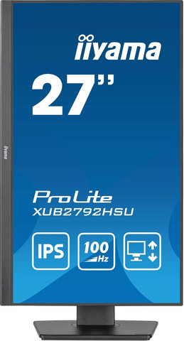 מסך מחשב IIYAMA 27" ProLite FHD 100Hz 0.4ms IPS Monitor XUB2792HSU-B6