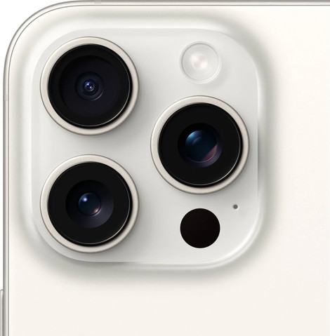 טלפון סלולרי Apple iPhone 15 Pro Max 256GB בצבע לבן טיטניום