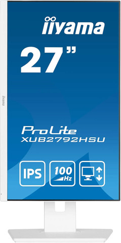 מסך מחשב IIYAMA 27" ProLite FHD 100Hz 0.4ms IPS Monitor White XUB2792HSU-W6
