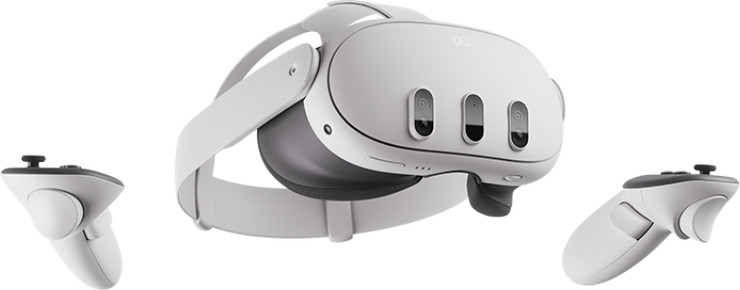 משקפי VR משולבים AR - מציאות מעורבת Meta מטה Quest 3 512GB/8GB