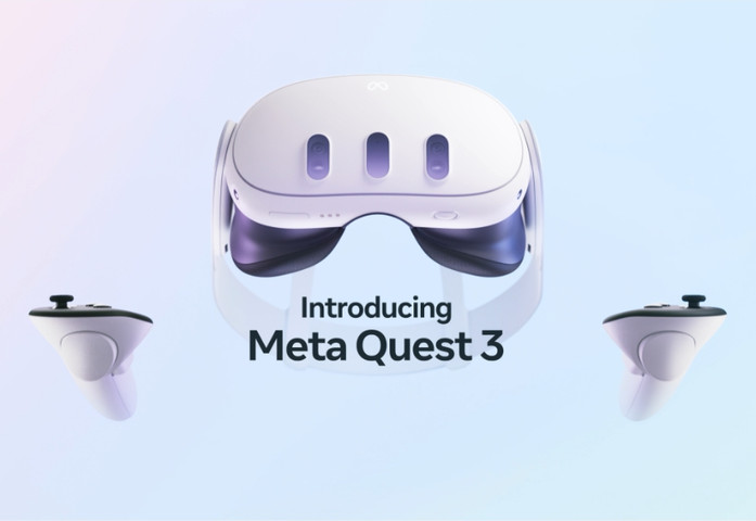 משקפי VR משולבים AR - מציאות מעורבת Meta מטה Quest 3 512GB/8GB