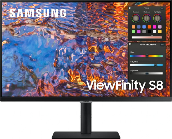 מסך Samsung 27" 4K UHD USB-C PD90W IPS Monitor S27B800PXP