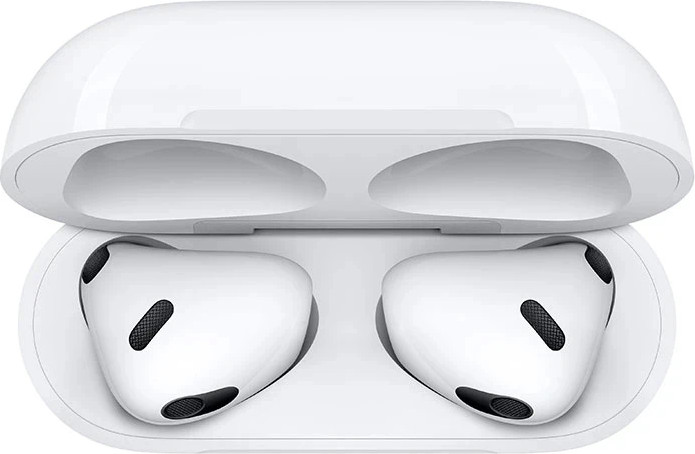 אוזניות מאוקטבות Apple AirPods 3 (3rd generation) InEar Headphones BT with Lightning Charging Case