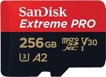 כרטיס זיכרון Extreme Pro microSD בנפח 256G מבית SanDisk דגם SDSQXCD-256G-GN6MA